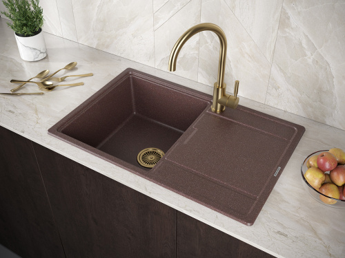 Смеситель для кухни Paulmark HOLSTEIN Ho212063-BR на мойку бронза - фото 2